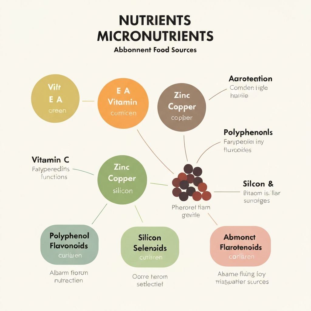 Infografik Lebensmittel Nährstoffe Übersicht